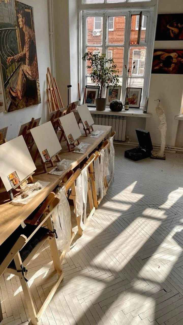 Obraz akrylowy — pejzaż warsztatowy